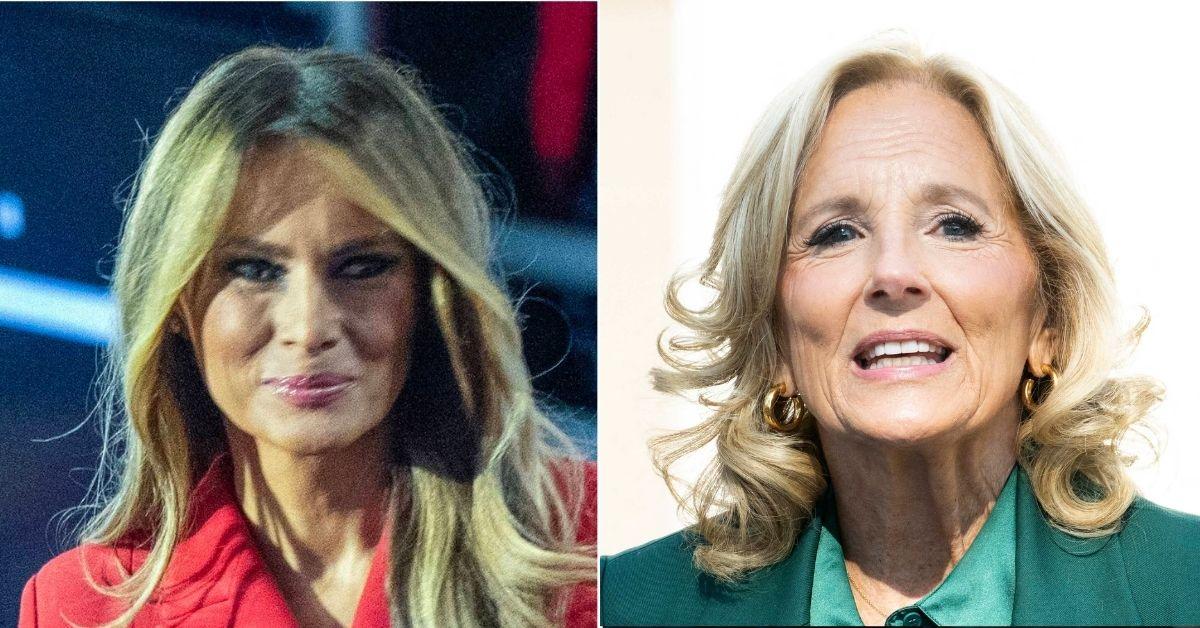 Composite photo of Melania Trump and Jill Biden