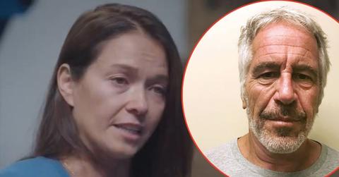 A photo of Roza Gilles alongside a photo of Jeffrey Epstein