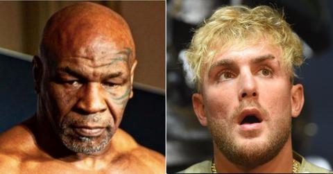Composite picture of Mike Tyson and Jake Paul