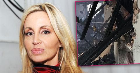 RHOBH Camille Grammer Still Living Trailer Home Malibu Fires