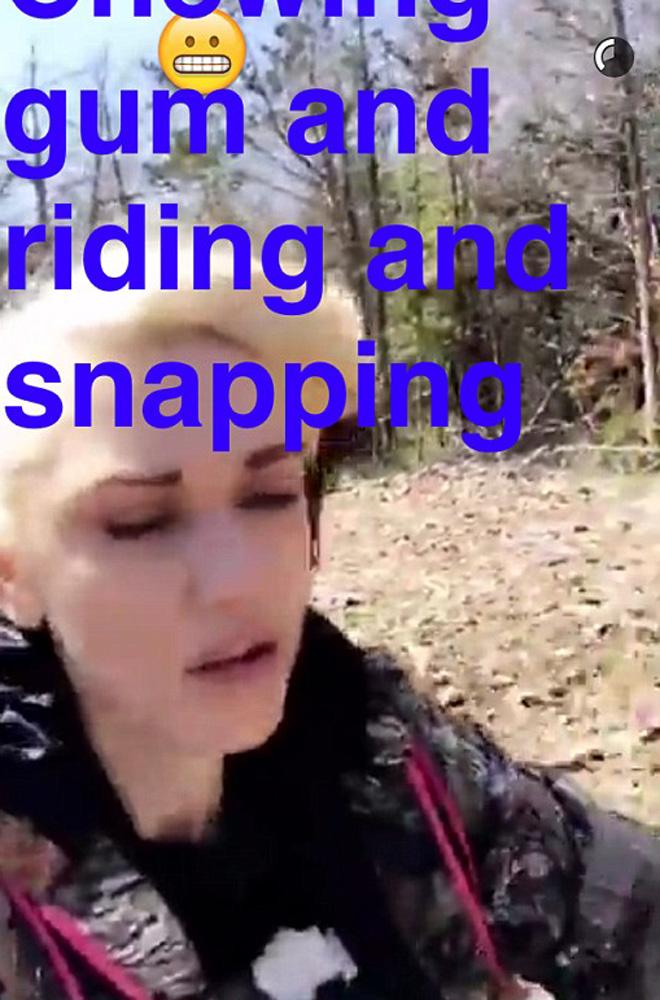 Gwen Stefani Blake Shelton Vacation Snapchat Kids