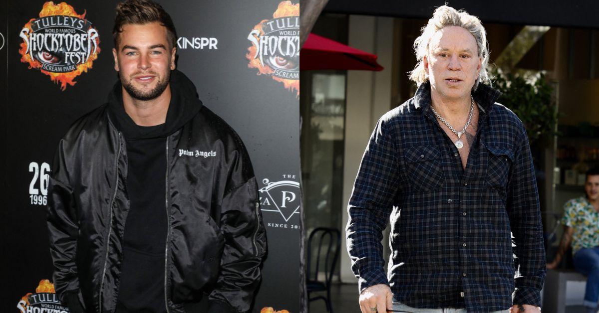 Chris Hughes was targeted by Mickey Rourke during his short-lived stint on 'Celebrity Big Brother.'