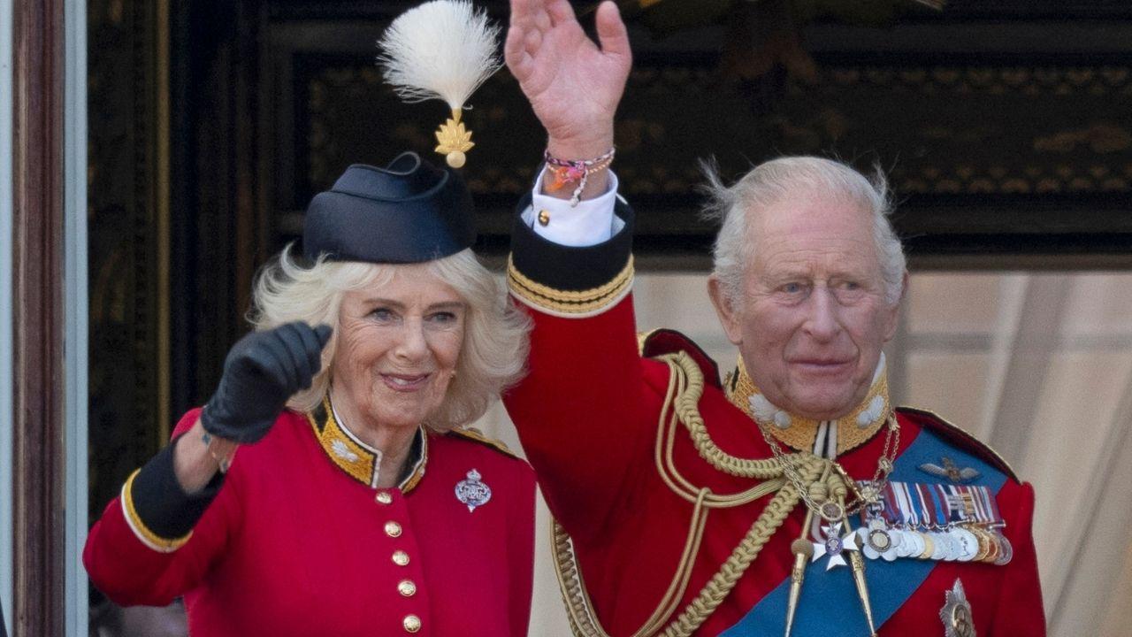 Photo of King Charles and Queen Camilla.