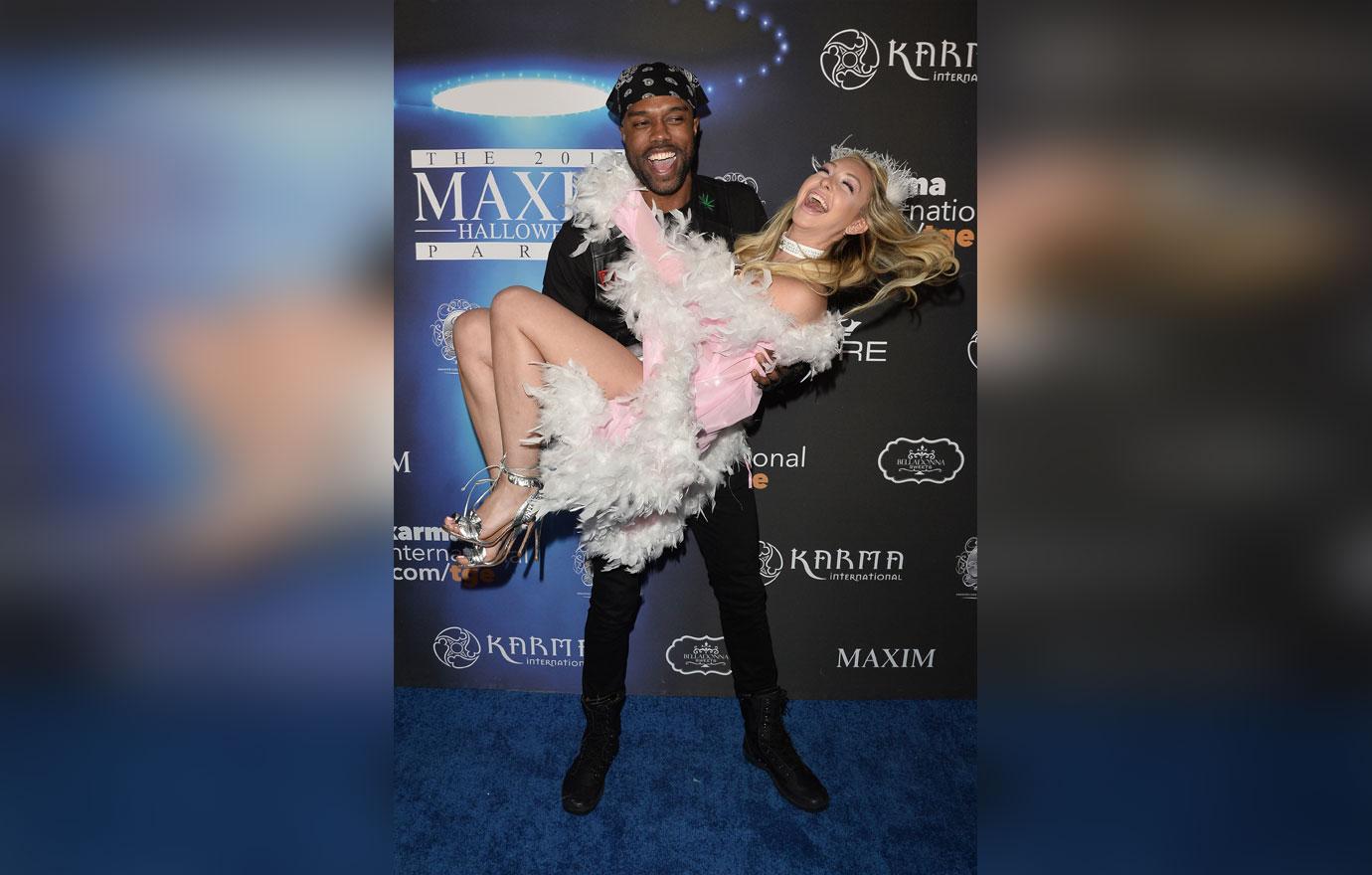 DeMario Jackson Picks Up Corinne Olympios Halloween Party Bikini