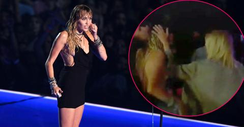 Love Rules! Miley Cyrus & Kaitlynn Carter Put Their Arms Around Each Other Backstage At MTV VMAs-FEATURED
