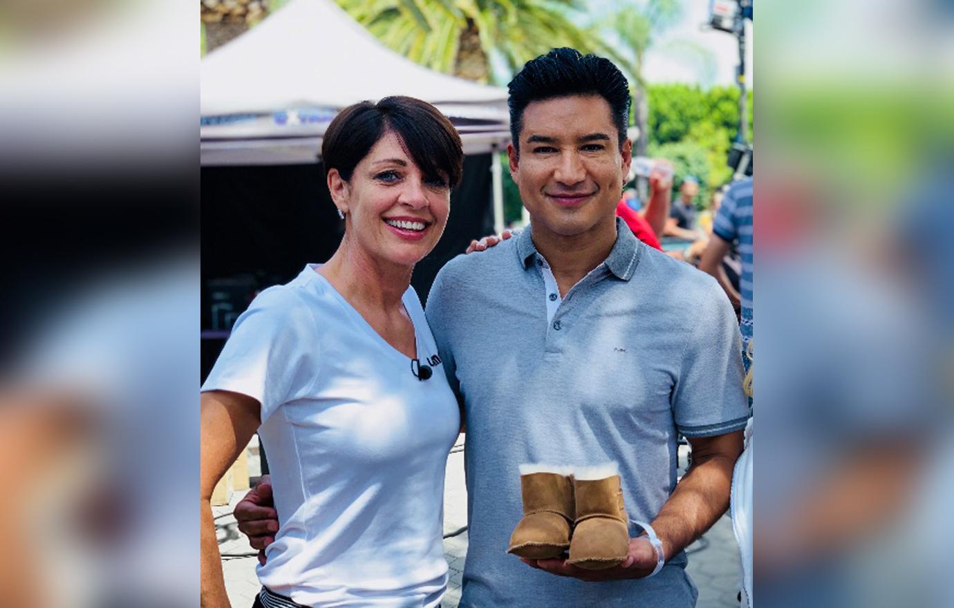 Mario Lopez with Christine Peake