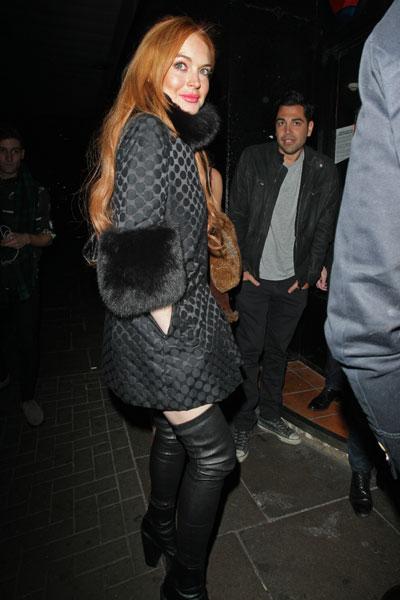 //lindsay lohan thigh highs