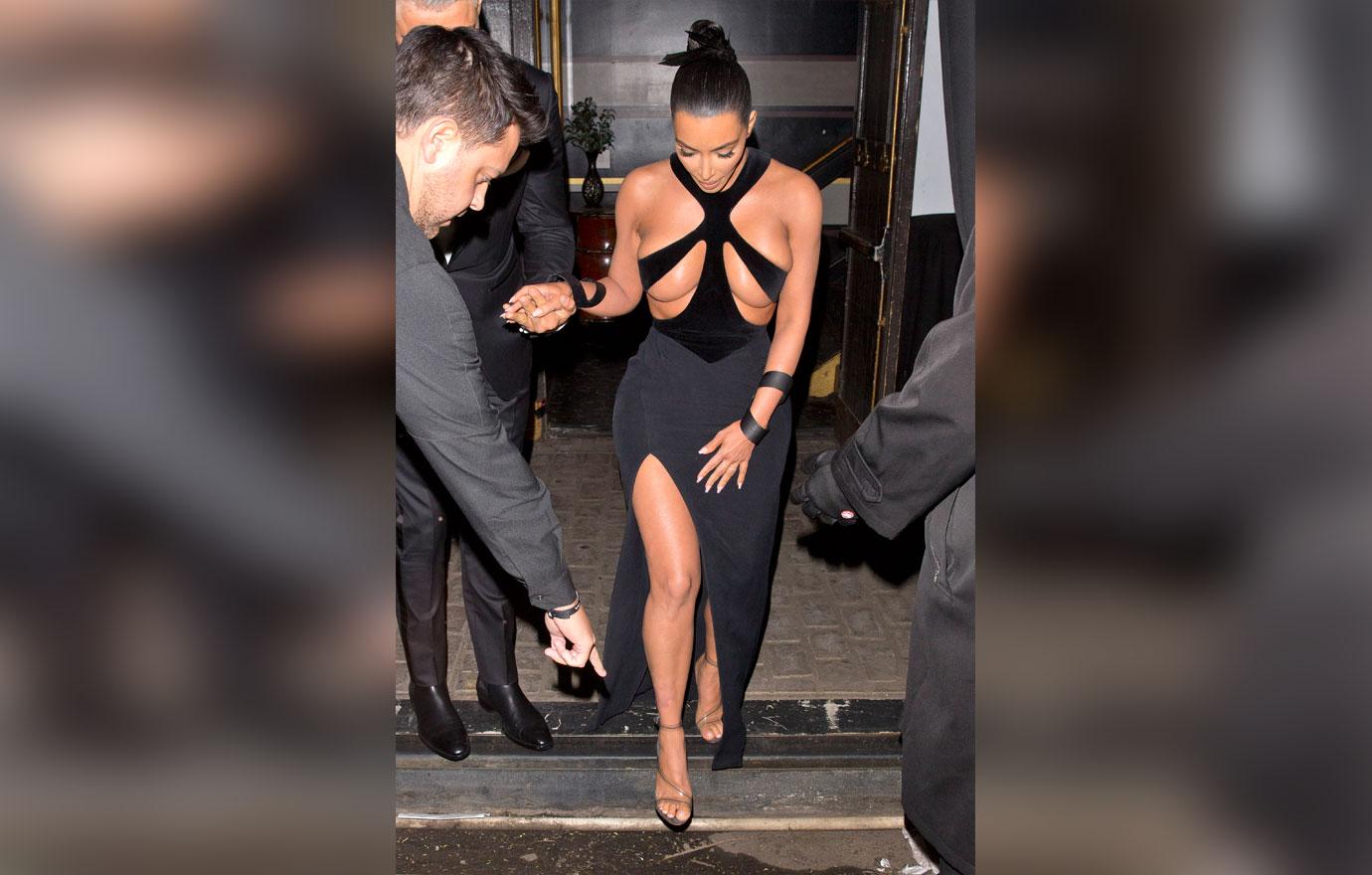 Kim Kardashian Almost Flashes Her B**bs While Trying On A S*xy