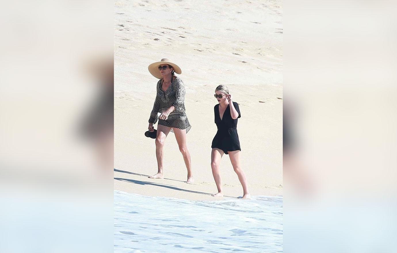 Caitlyn Jenner Wears Swimsuit On Beach Mexico Galpal Candis Cayne