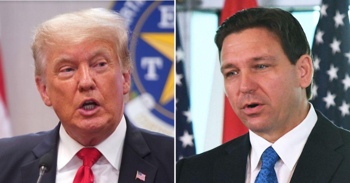 Donald Trump Posts Alleged Photos Of Ron DeSantis Partying With Underage Girls