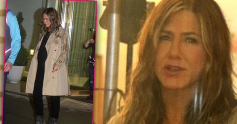 Jennifer Aniston Gets Wet While Filming Movie Scene