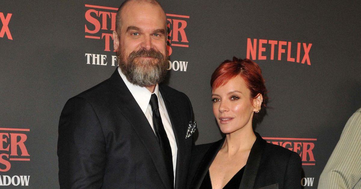 Photo of David Harbour and Lily Allen
