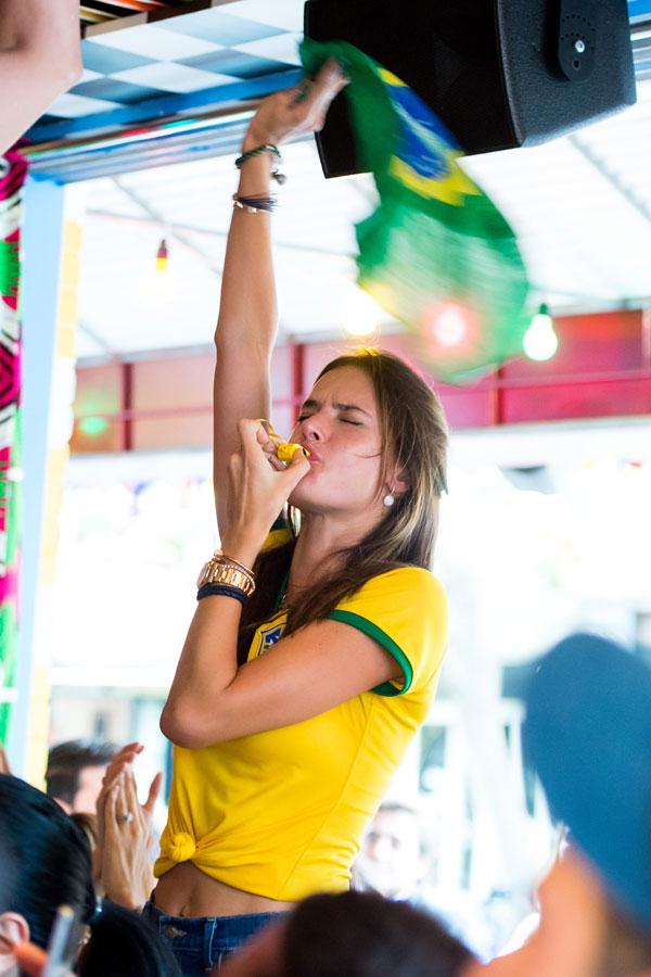 World Cup 2018: Adriana Lima wears a Brazil football shirt