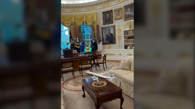 Donald Trump Adds Massive Gold Eagle To Oval Office