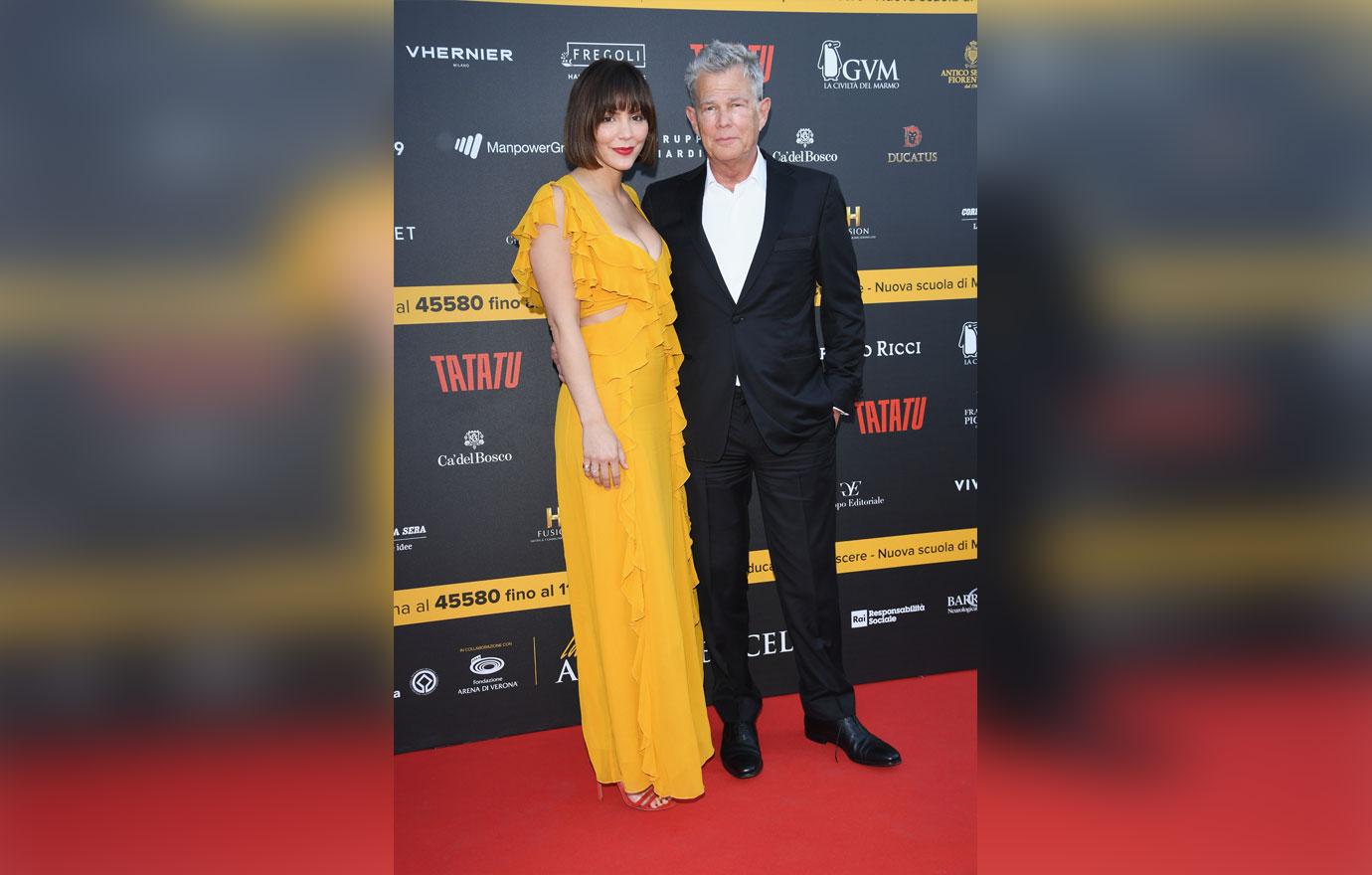 Katharine McPhee Fiance David Foster Pose In Italy