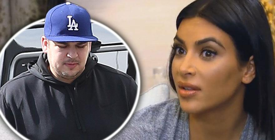 Kim Kardashian Calls Rob Pathetic