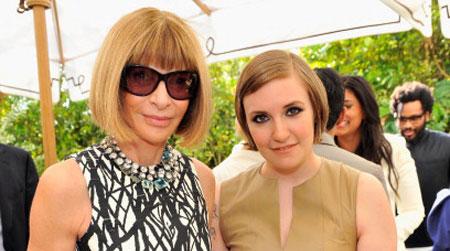 //lena dunham anna wintour vogue cover pp