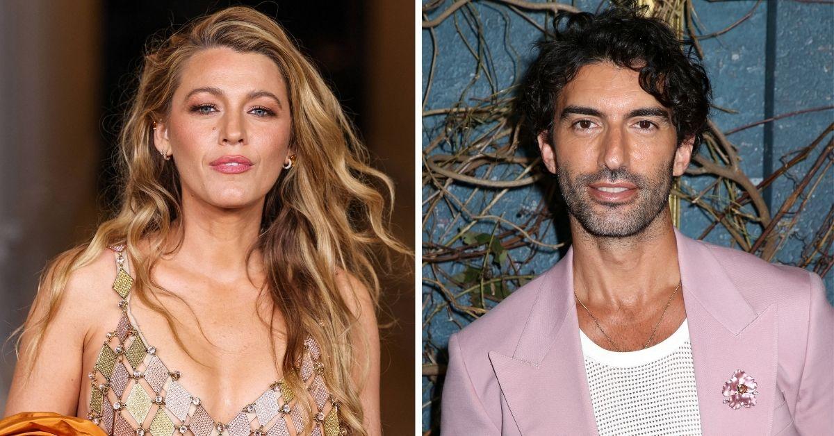 split photo of blake lively and justin baldoni