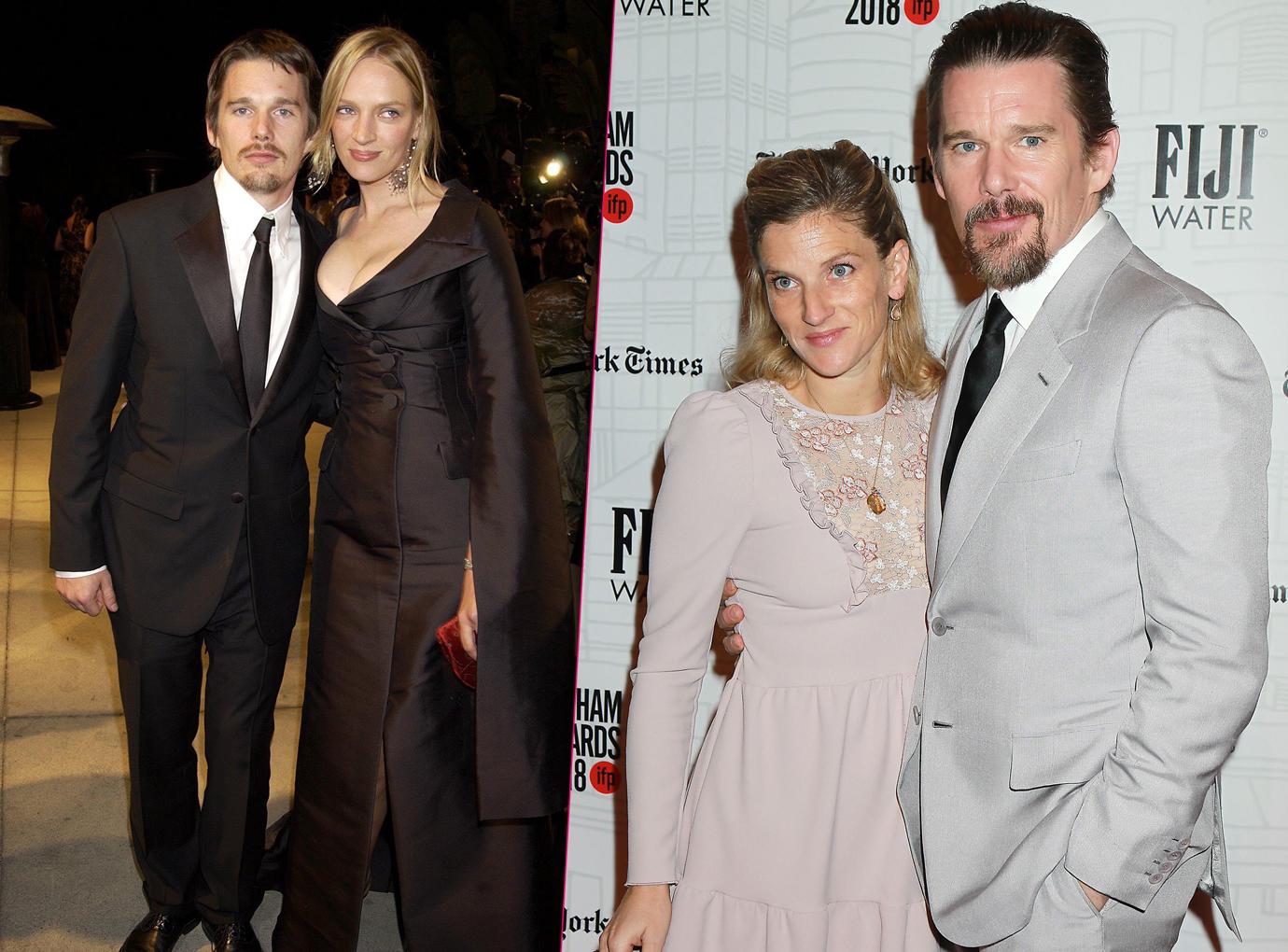 Ethan Hawke and Uma Thurman and nanny Ryan Shawhughes Celebs Caught In Relationships With Nannies