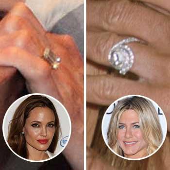 brad pitt and jennifer aniston wedding rings