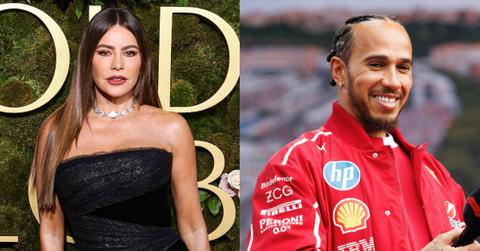 sofia vergara fuming lewis hamilton cozy date