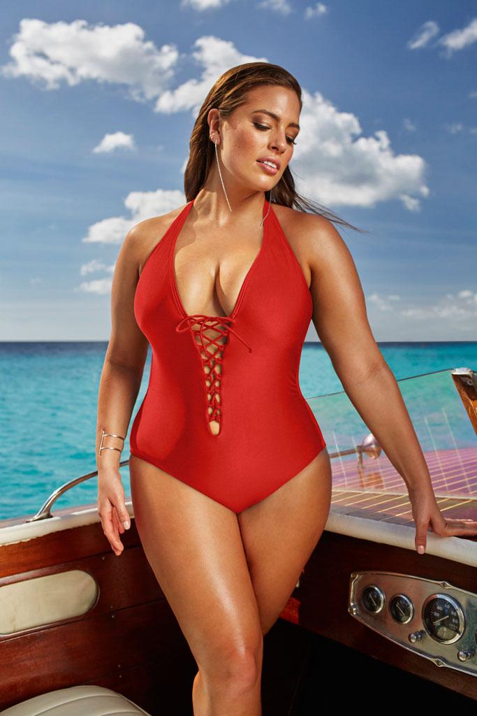 Size 16 & Sizzling! Ashley Graham Bares Her Curves For New Swimwear Line