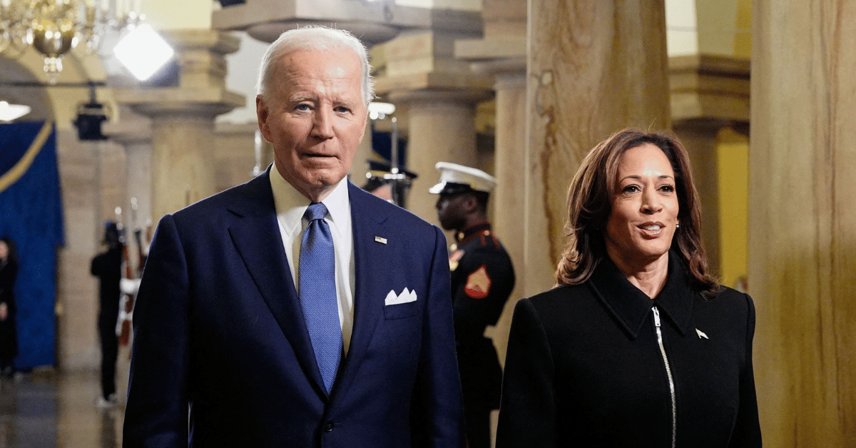 Photo of Kamala Harris and Joe Biden