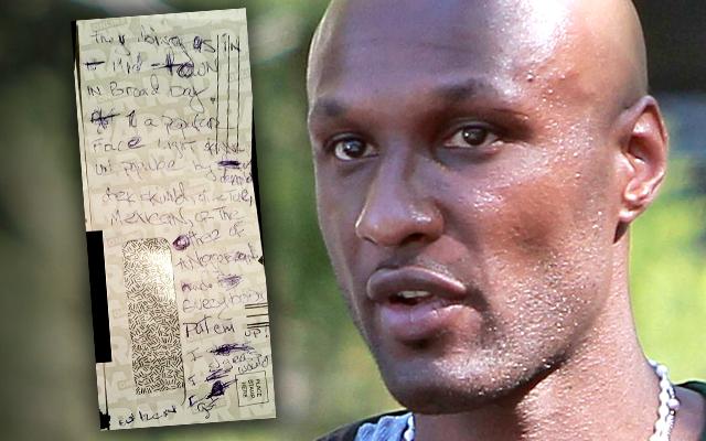 //lamar odom suicide note PP