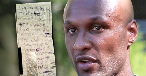 //lamar odom suicide note PP