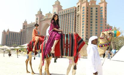 //kim kardashian kris jenner camels dubai