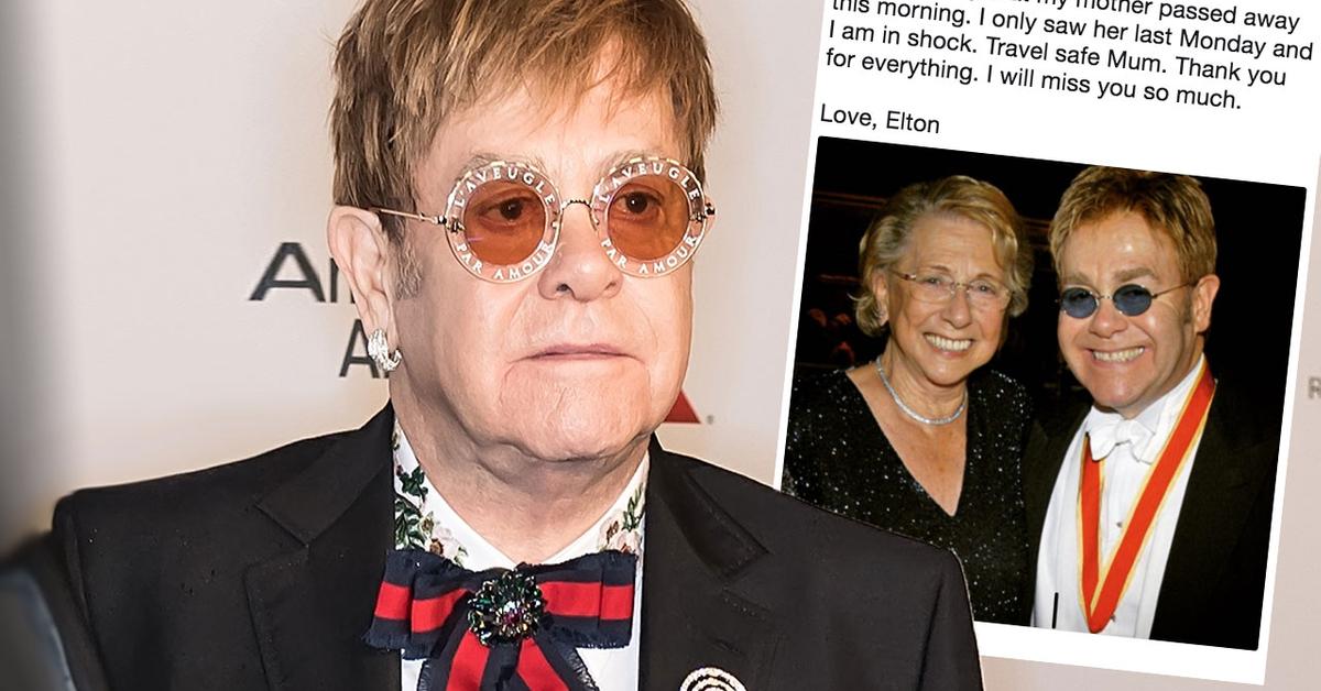 Elton John: Mom Dead, Months After Healing Broken Relationship