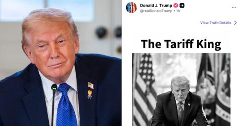 donald trump crowns himself tariff king late night rant trade war