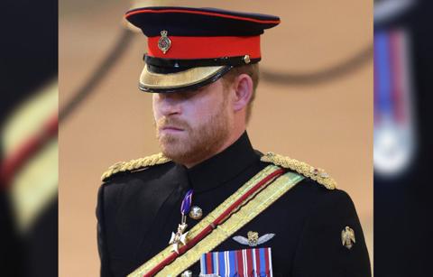 prince harry upset queens initials removed uniform not prince andrew