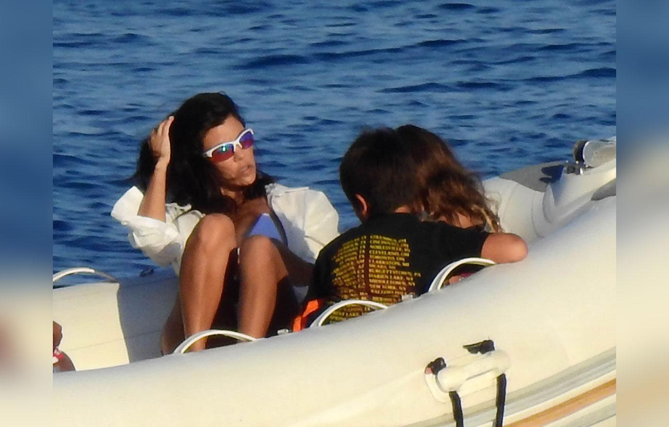 Kourtney Kardashian On Yacht For Daughter Penelope's Birthday