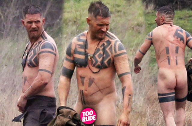 Hunk Tom Hardy Strips Naked On Set Of New TV Series.