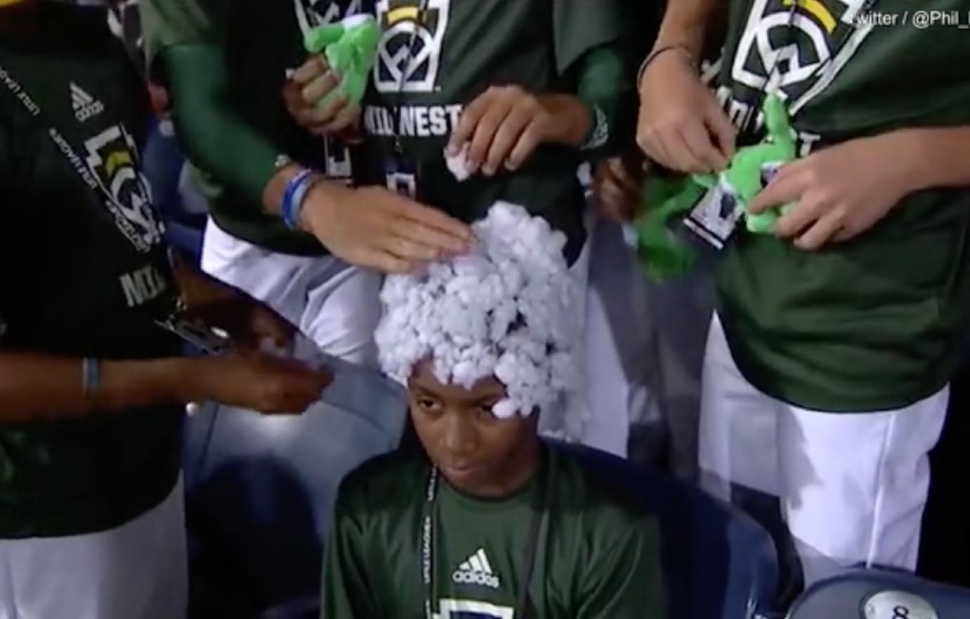 Little League World Series officials say there was 'no ill-intent' after  team stuck 'cotton' on Black player's head