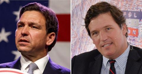 ron desantis accused kick tucker carlson dog lunch fox florida homejpg