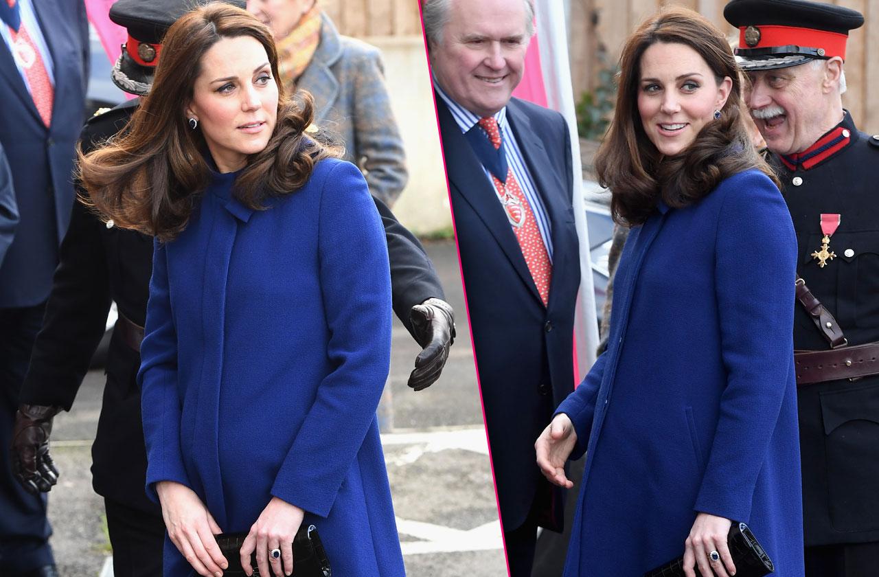 //Kate Middleton pregnant baby bump photos pp