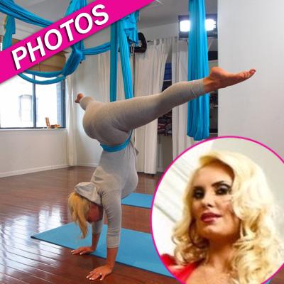 Coco Flaunts Her Awesome Assets While Hanging Upside Down