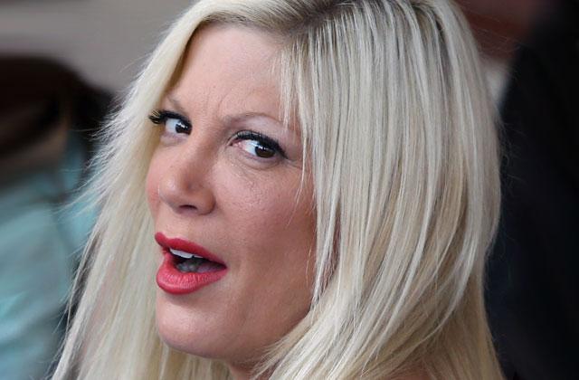 tori spelling tax lien credit card debt status