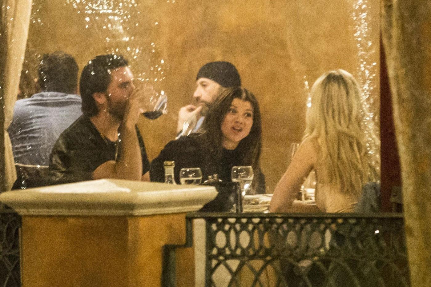 Sofia Richie Scott Disick date night wine