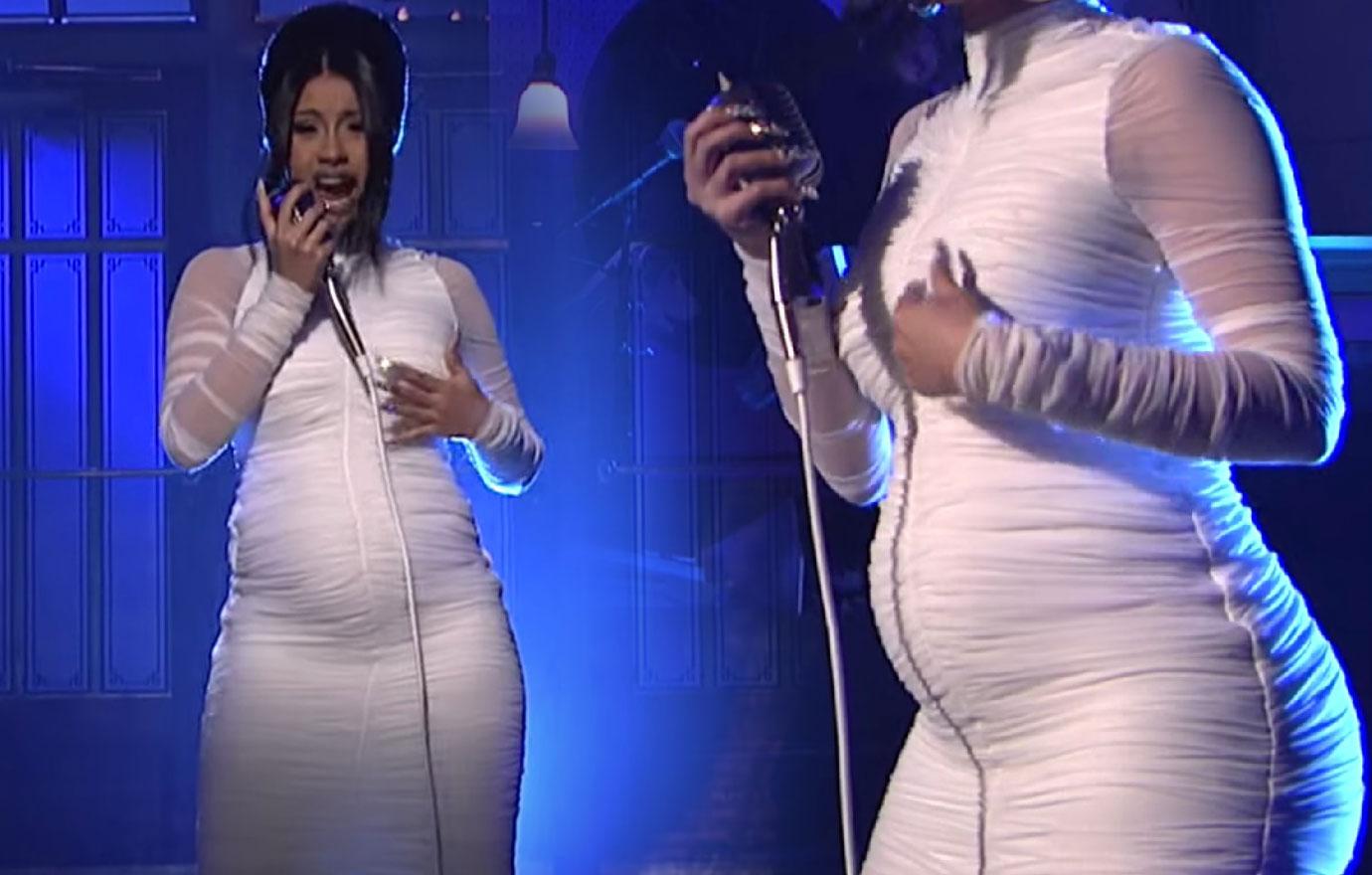 Cardi B confirms pregnancy during Saturday Night Live performance