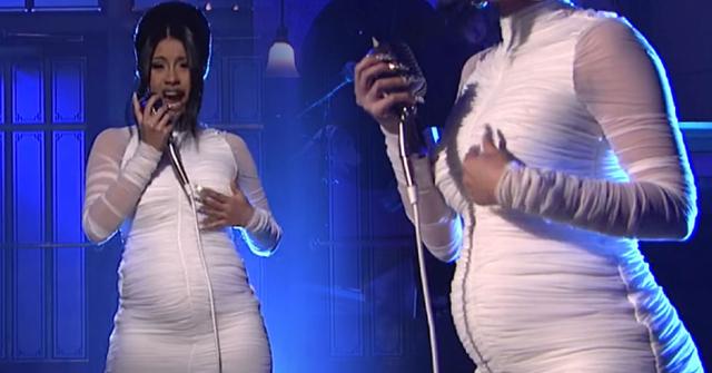 Cardi B Is Pregnant SNL Reveal
