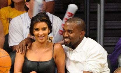 //kim kardashian kanye west lakers game