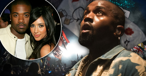 Kanye West Concert Kim Kardashian Ray J Sex Tape Flag