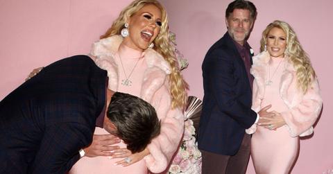 Pregnant Gretchen Rossi Sports Skintight Pink Dress, Puts On Brave Face After Tragedy