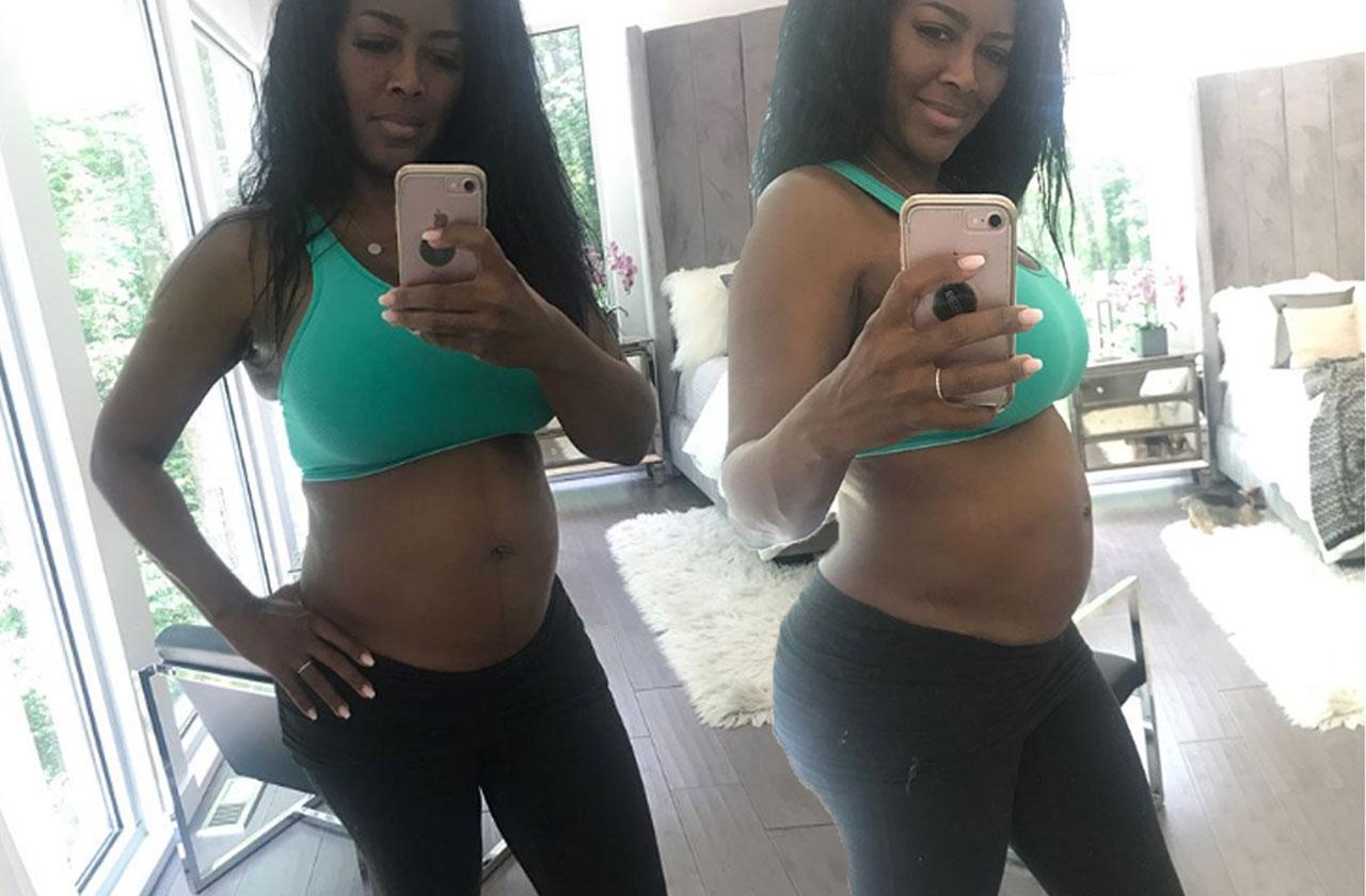 Kenya Moore Baby Bump Bra Leggings