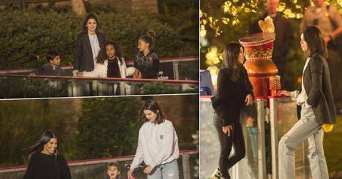 //Kourtney kardashian kendall jenner hit ice rink pp