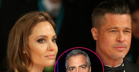 angelina jolie brad pitt divorce george clooney