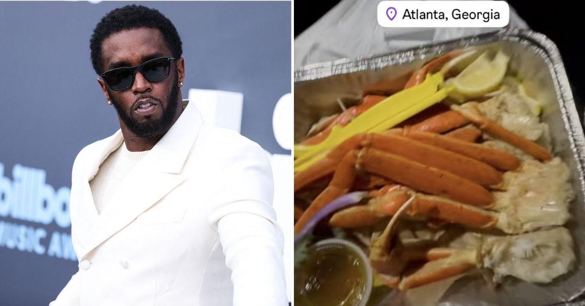 Split photo of Sean 'Diddy' Combs, King's meal